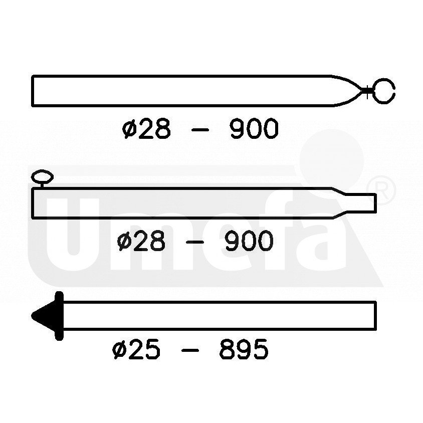 Palica ALU pokončna orkan Umefa